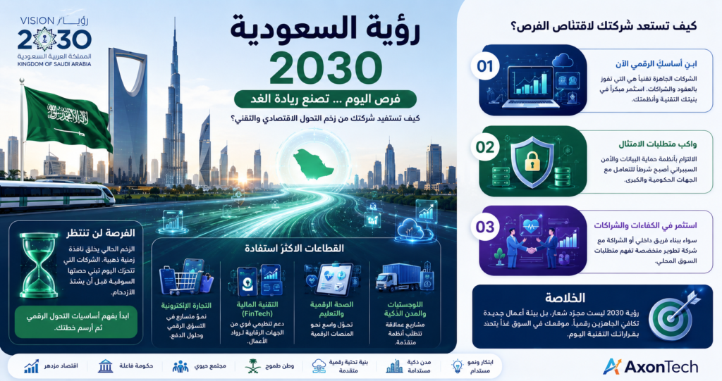 التحول الرقمي ورؤية السعودية 2030: الفرص أمام الشركات